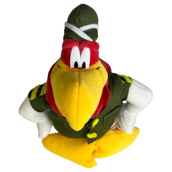 Nanco Looney Tunes Foghorn Leghorn Plush Toy 2003 Army Uniform 14” Rooster - Picture 12 of 12